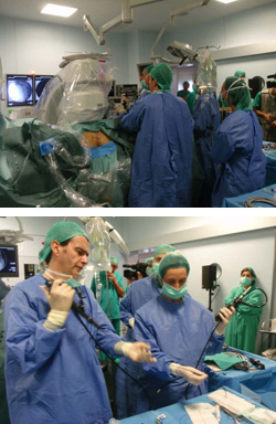 Abordaje endourológico combinado